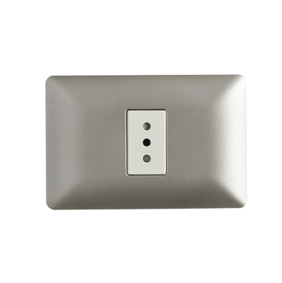 Enchufe Simple Champagne 10A 250V1