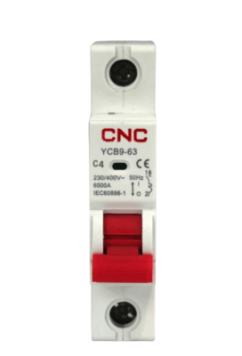 INTERRUPTOR TERMOMAGNÉTICO 1P C 4A 6KA1