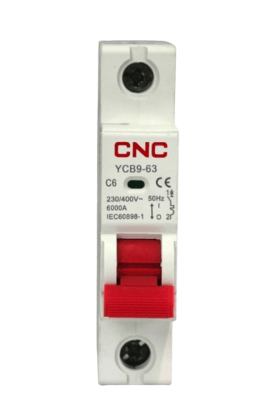 INTERRUPTOR TERMOMAGNETICO 1P C 6A 6KA1