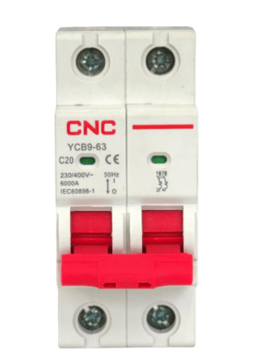 INTERRUPTOR TERMOMAGNETICO 2P 20A 6KA1