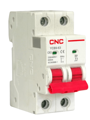 INTERRUPTOR TERMOMAGNÉTICO OMNIPOLAR 2P 63A 6KA1