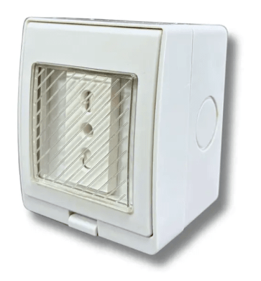 HIDROBOX SOB ENCHUFE SIMPLE 16A 220V IP55 V-SO-0601-101