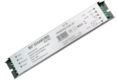 KIT DE EMERGENCIA LED IP20 3-20W, METALICO GRIS P/TUBO LED ST1