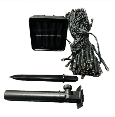 Guirnalda Solar 10m con 100 Luces LED – Cálida o RGB, IP651