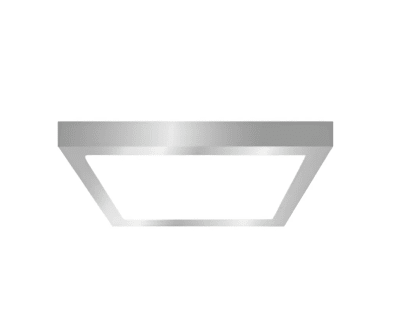 Panel LED cuadrado 18W Sobrepuesto – Marco Plateado1