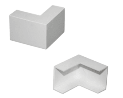 CURVA EXTERIOR PARA BANDEJA PVC 20X101