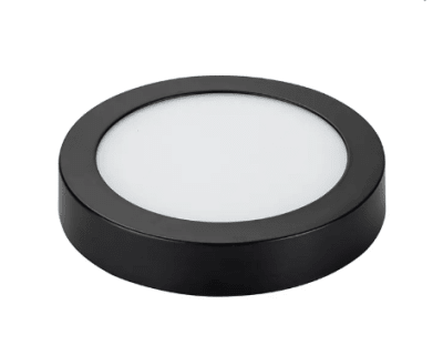 SOB REDONDO AVC A-DL-2312R 12W 6500K NEGRO A-DL-2312R1