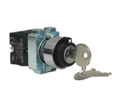 Selector Industrial de 3 Posiciones con Llave (2NO) - Montaje 22mm1