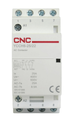Contactor Modular 25A Bobina 220V (Silencioso y Compacto)1