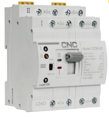 Switch Transferencia Automática a Riel DIN 4P 63A (YCQR-63/4P)1