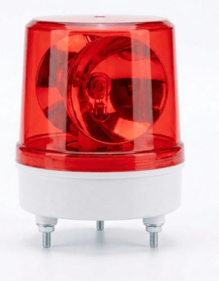 Baliza Giratoria Industrial 35W Roja c/ Zumbador (220V)1