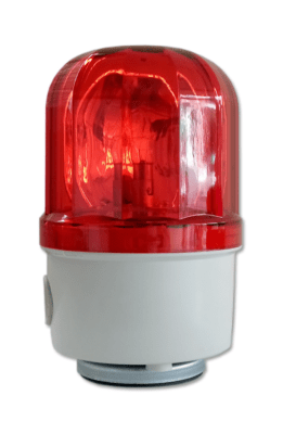Baliza Giratoria Imantada Roja 220VAC (D120xH163)1