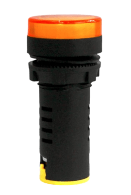 Luz Piloto LED 22mm Amarilla1