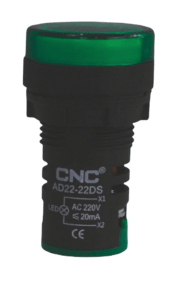 Piloto LED 22mm IP67 Verde (>100 Lúmenes)1