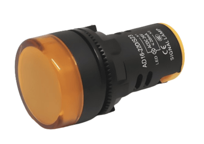 Piloto LED 22mm IP67 Amarillo 24V AC/DC (>100 Lúmenes)1