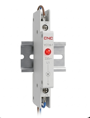 Piloto LED Rojo SLIM a Riel DIN 230VAC1