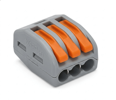 Conector Rápido Naranja PCT-213 3P (0.8~4mm² / 32A)1