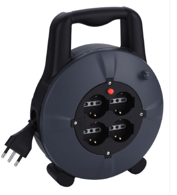 Carrete Alargador 4 Tomas (10A / 12 Metros)1