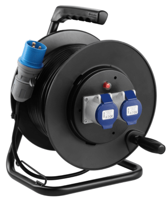 Carrete Industrial 2xCEE 40 Metros (16A / IP44)1