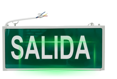 SEÑALETICA DE EMERGENCIA SALIDA 6W 6500K1