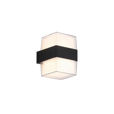 Aplique LED Acrílico Cuadrado 9W IP54 para Pared Interior y Exterior1