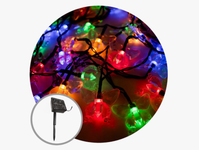 GUIRNALDA MARIPOSA SOLAR RGB 2W1