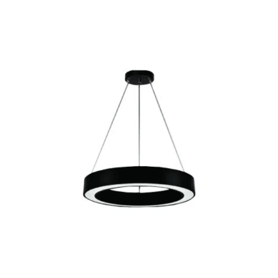 LÁMPARA NEGRA 48W DOBLE CÍRCULO LUZ NEUTRA1