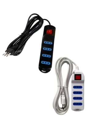 ALARGADOR 4 TOMAS 1,5 MTS / BLANCO O NEGRO1