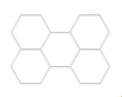 T5 TUBO LED CON BASE V-T5-0407 7W 6500K 0.45M KIT  HEXAGONO1