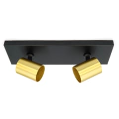 APLIQUE BASE 2XGU10 DORADO DIMENSIONES 350*110*20MM 220V IP20