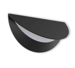 APLIQUE DE PARED MELIDE LED NEGRO 10W LUZ CÁLIDA DIMMERIZABLE