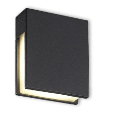 Aplique LED Exterior DELTA 4,8W Luz Cálida – Gris Oscuro