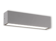 Aplique LED Plateado Doble Luz 22W Luz cálida