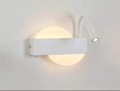 Aplique Blanco 6W+3W Luz Cálida (3000k)