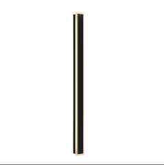 Aplique LED Línea Negro 38W 1M Luz Cálida