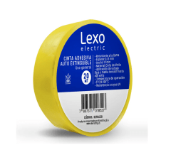 Cinta Aislante Vinílica Amarilla 19 mm x 20 Metros