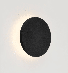 Apliqué LED Negro 6W 3000K IP54