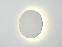 Apliqué Redondo LED 6W 3000K Negro IP54