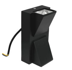 Aplique de Pared LED Bidireccional 2x3W 3000K IP65 Negro | Exterior