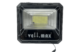 PROYECTOR SOLAR NEGRO 100W IP65 (6500K) LUZ FRÍA