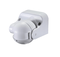 Sensor de Movimiento Microonda 180° Blanco – Activación Automática para Muro o Techo