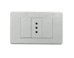 Enchufe Simple 10A – Línea Residencial Blanco