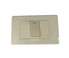 Interruptor Simple con 2 Controles 16A 250V – Línea Residencial Blanco