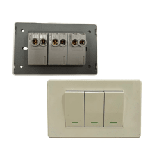 Interruptor Triple 9/32 – Línea Residencial Blanco