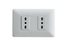 Enchufe Doble Bipaso 10A/16A 250V