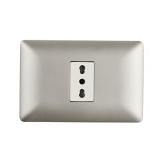 Enchufe Simple Bipaso Champagne 10A/16A 250V