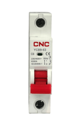 INTERRUPTOR TERMOMAGNETICO 1P C 6A 6KA