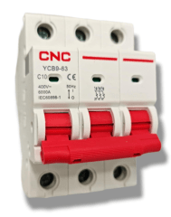 INTERRUPTOR TERMOMAGNETICO 3P C 6A 6KA CNC