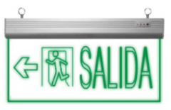 SEÑALETICA EMERGENCIA LED VERDE 5W IZQUIERDA