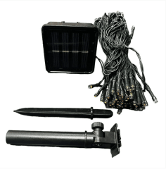 Guirnalda Solar 10m con 100 Luces LED – Cálida o RGB, IP65